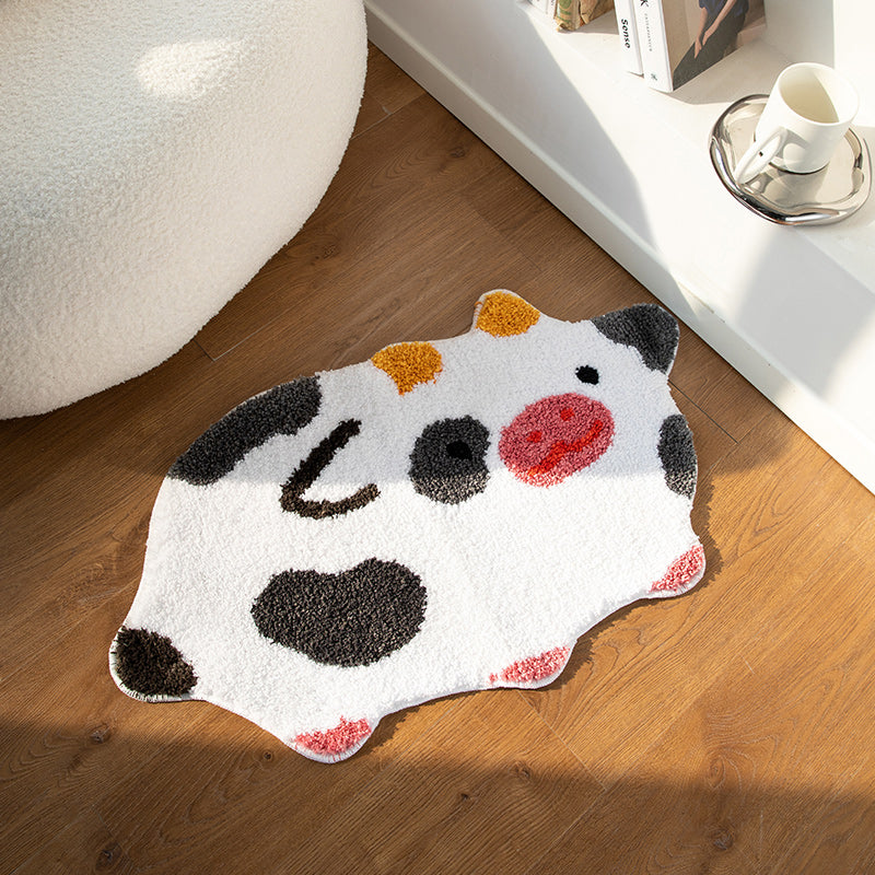 Cute Cartoon Bathroom Absorbent Floor Mat Home Non-slip