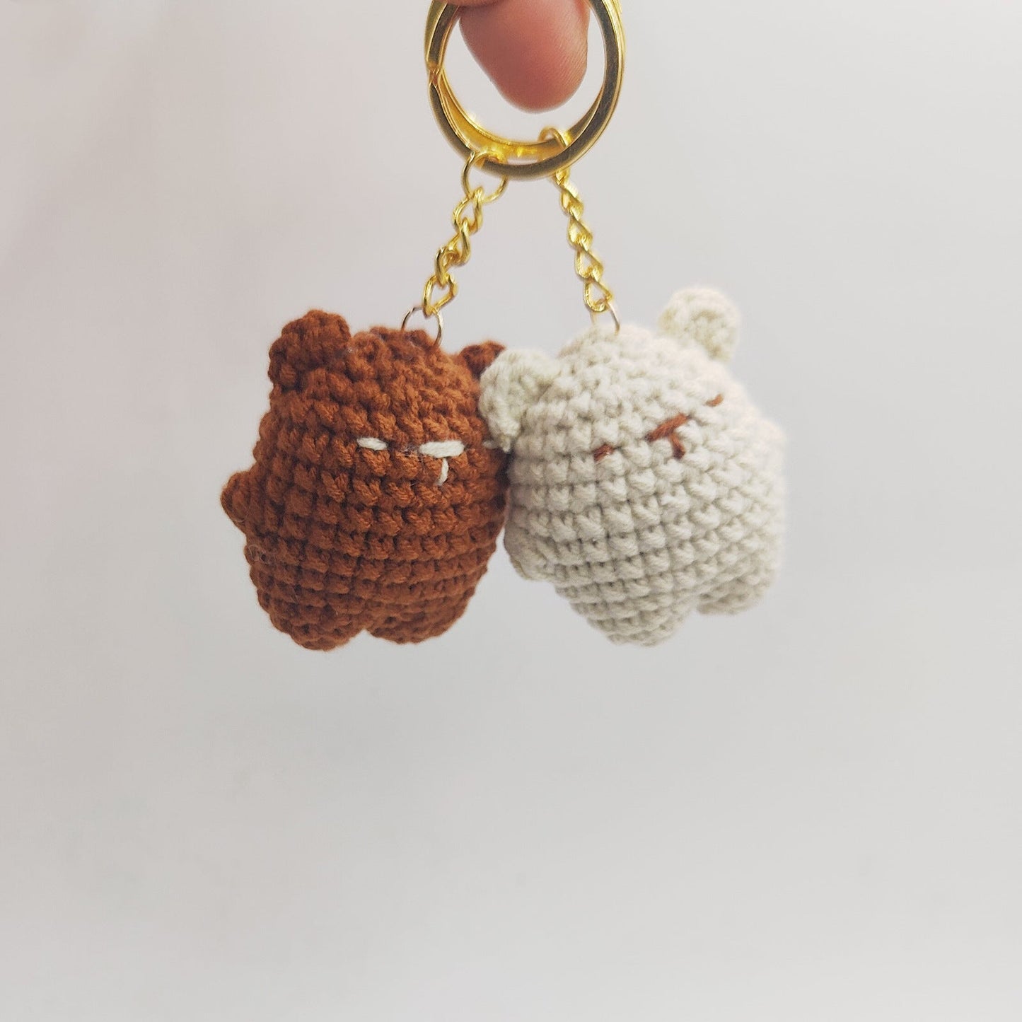 Cute Bear Pendant Handmade Woven Keychain LadyShow.Store