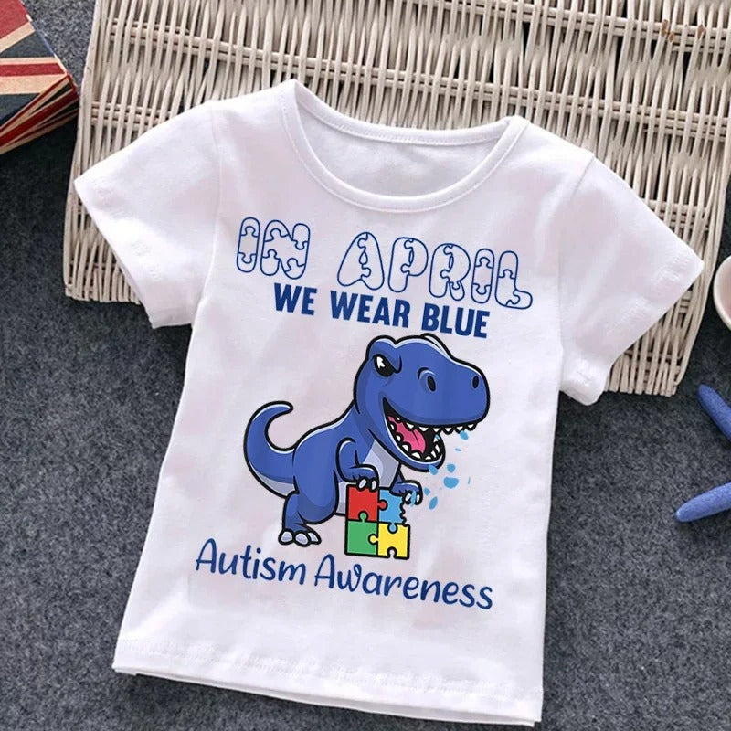 Boys With Autism T-shirt Puzzle Top Best YouTube Store