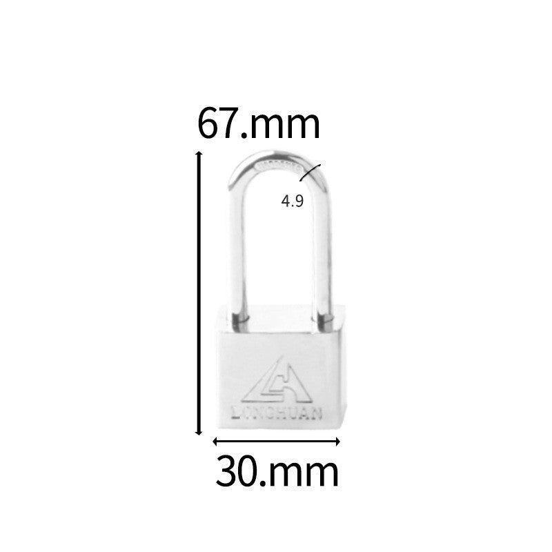 The Padlock Of The White Steel Electric Meter