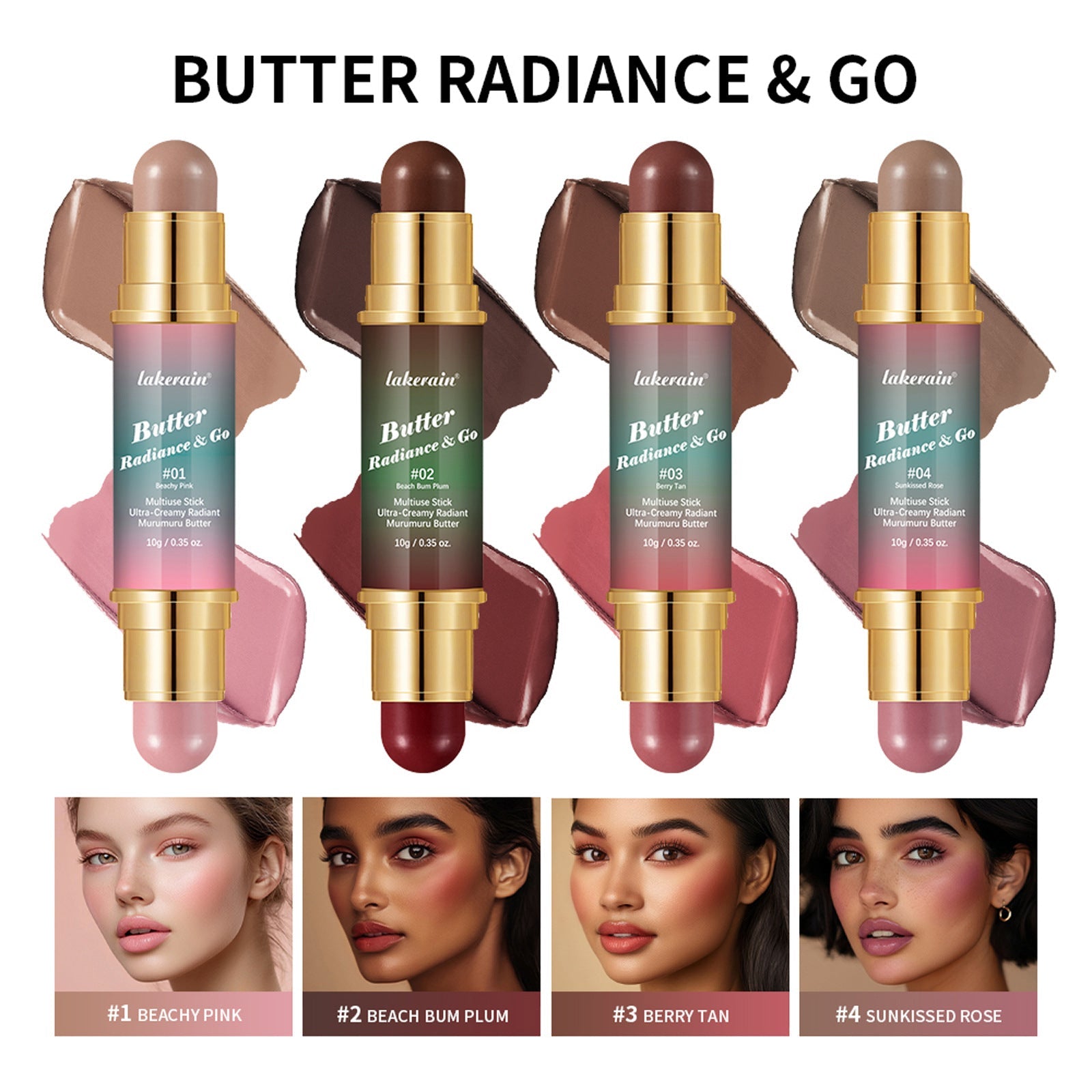 Natural Nude Makeup Double-headed Three-dimensional Face Repair Blush Stick LuxuryLifeWay Online Store