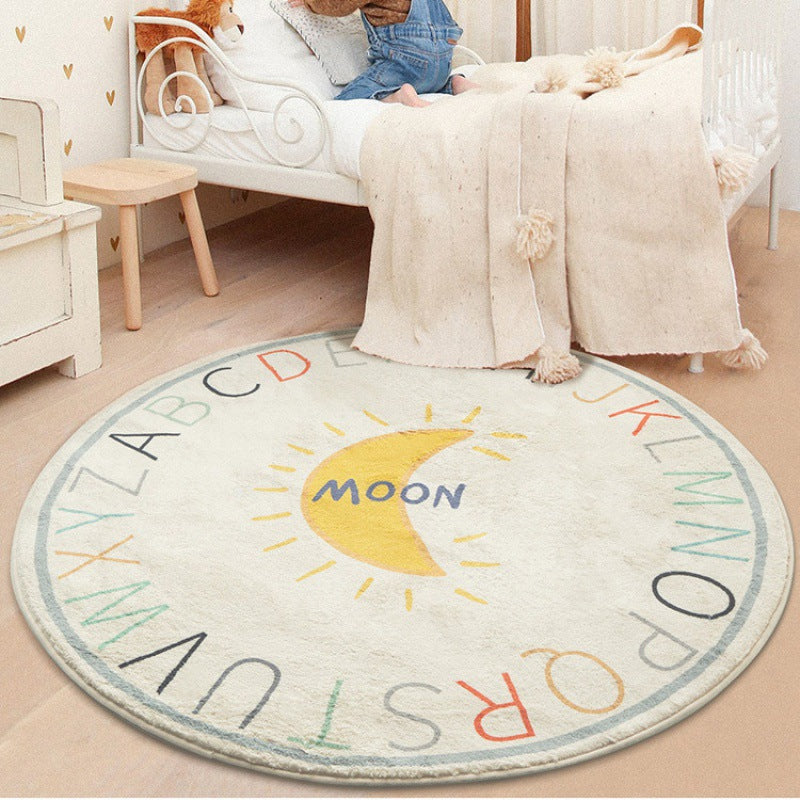 Round Thickened Carpet Children's Room Home Non-slip Absorbent Floor Mat