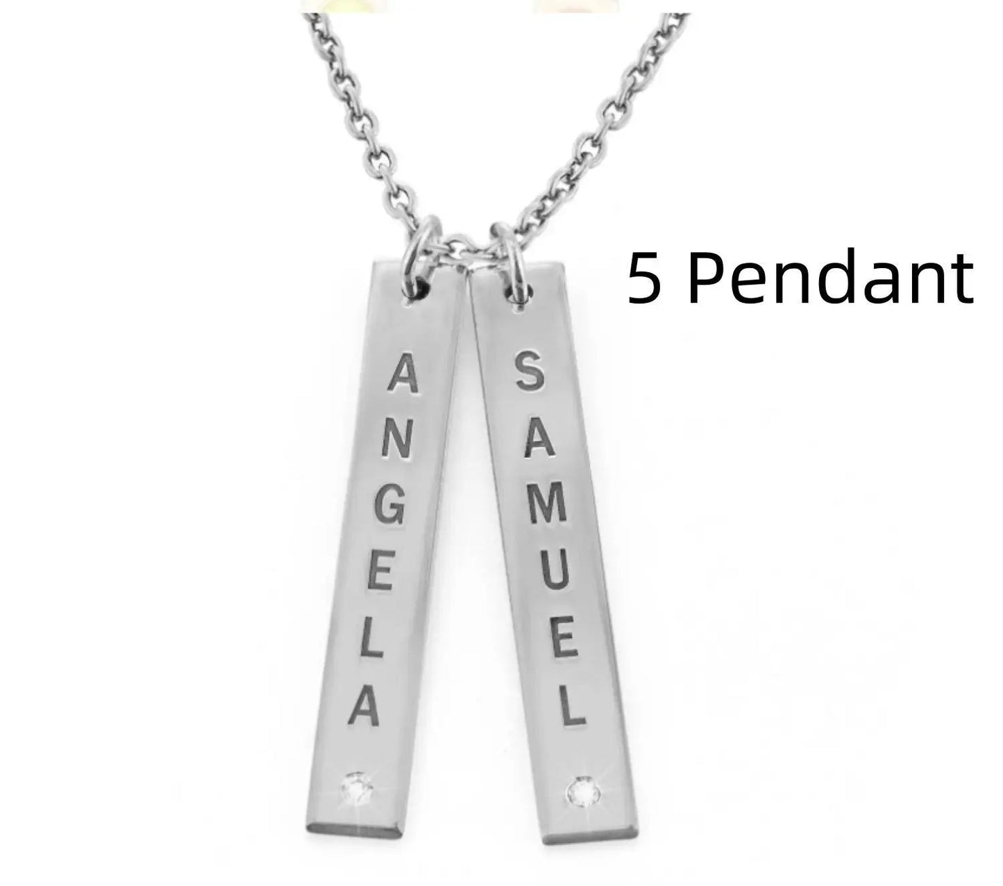 Personalized Vertical Necklace, Mother's Day Gift LuxuryLifeWay Online Store