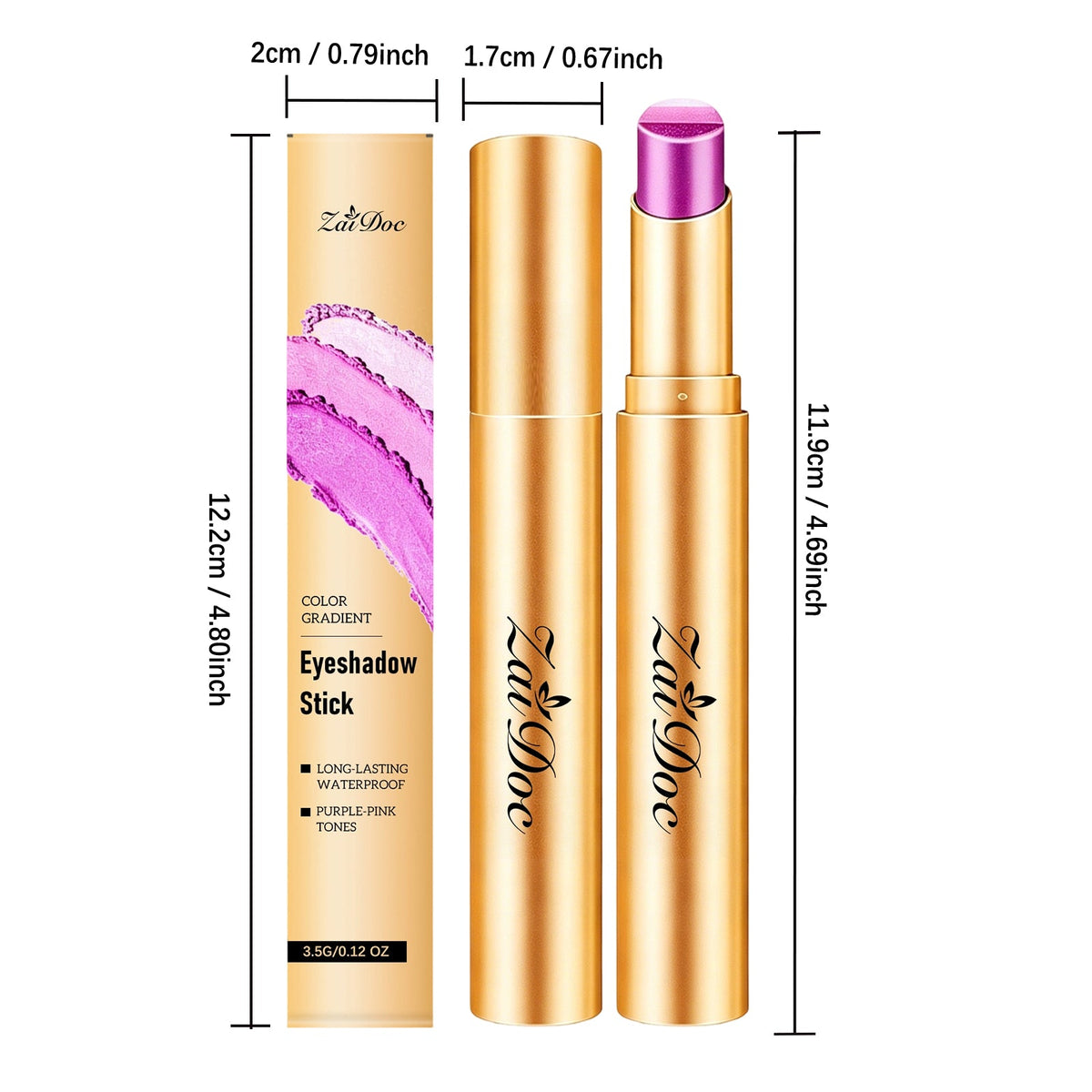 Makeup Multicolor Eyeshadow Stick  Star Galaxy Purple  3.5g 1box Tri Light Beauty
