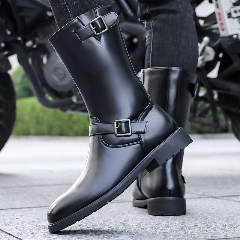 Men's Side-zip Motorcycle Boots Best YouTube Store