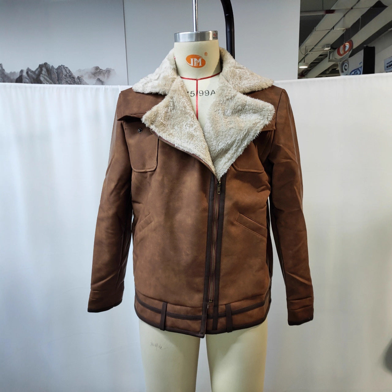 Autumn And Winter Men's Retro Brown Suede Casual Jacket LuxuryLifeWay Online Store