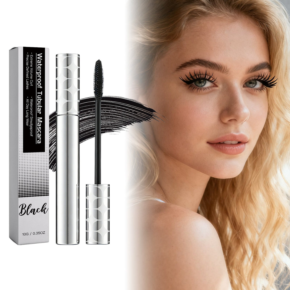 Fibre Long Curl Mascara  Black  10g 1box Tri Light Beauty