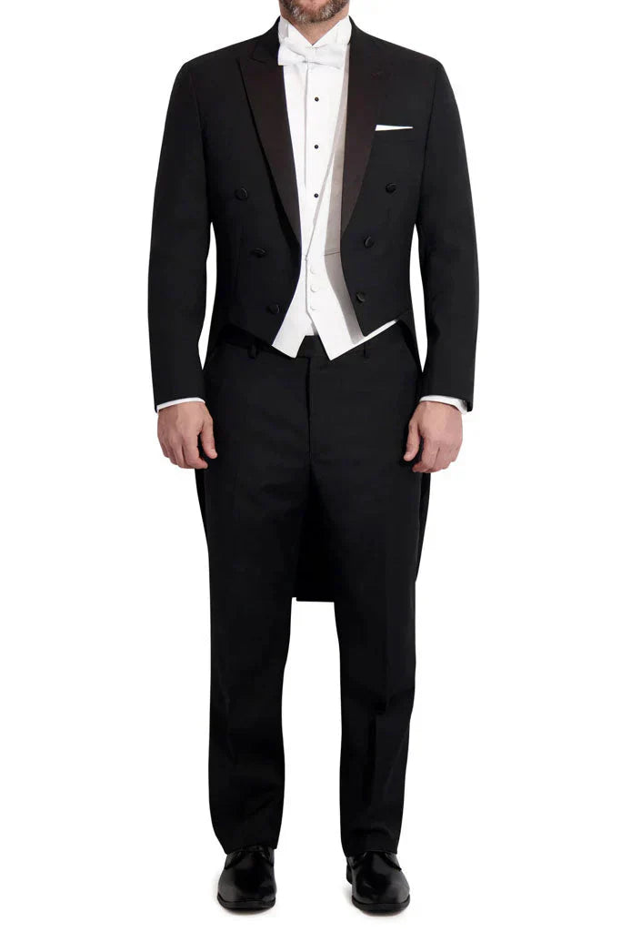 "Edward" Black Tuxedo Tailcoat LuxuryLifeWay Online Store