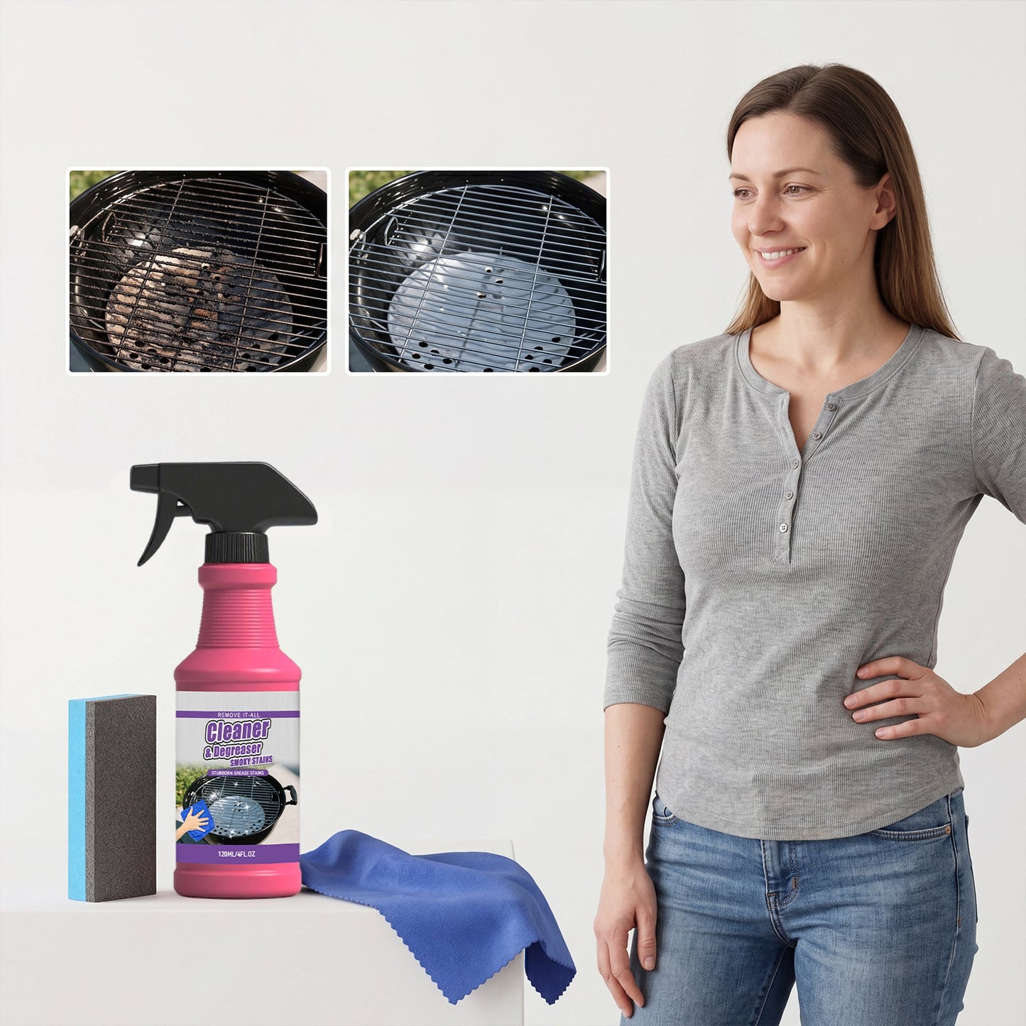 Barbecue Grill Cleaner 120ml Tri Light Beauty