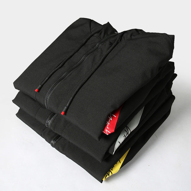 Men's Color Block Hooded Jacket Pi-Mart