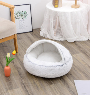 2-in-1 Plush Pet Bed Pets Fashion