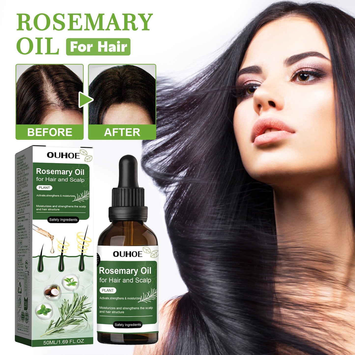 Rosemary Hair Oil Tri Light Beauty