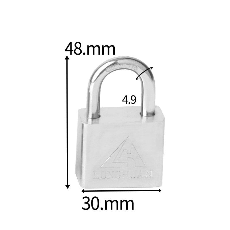 The Padlock Of The White Steel Electric Meter
