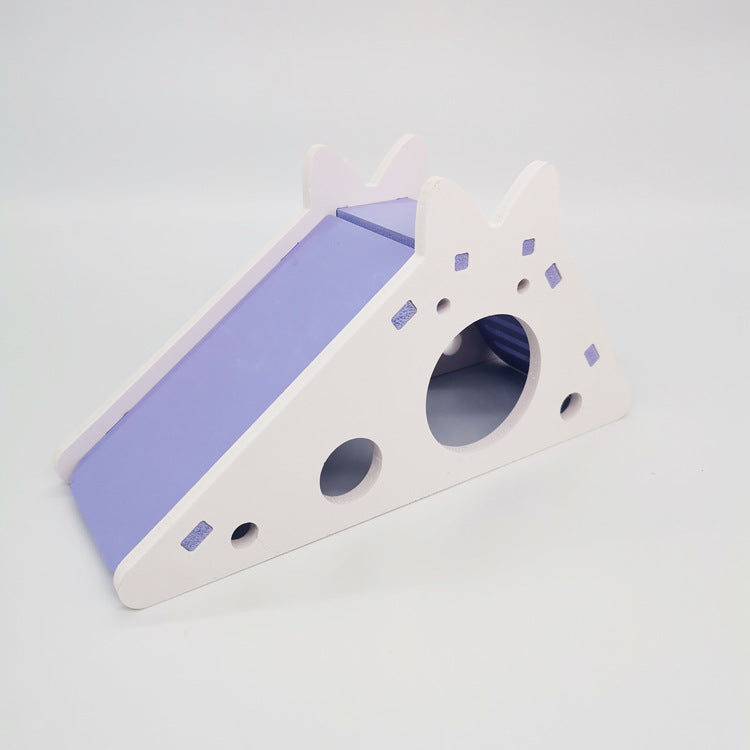 Wooden Slide House for Small Pets Pi-Mart