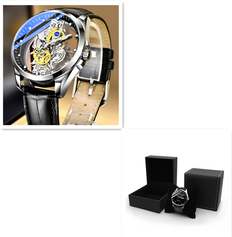 Men Watch Skeleton Automatic Quartz Watch Gold Skeleton Vintage Man Watch Mens Watches Top Brand Luxury CJD2