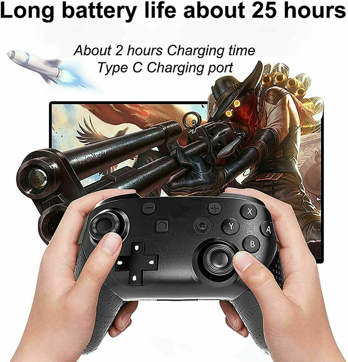 Pro Wireless Game Controller Gamepad Joystick Remote For Nintendo Switch / Lite Pi-Mart