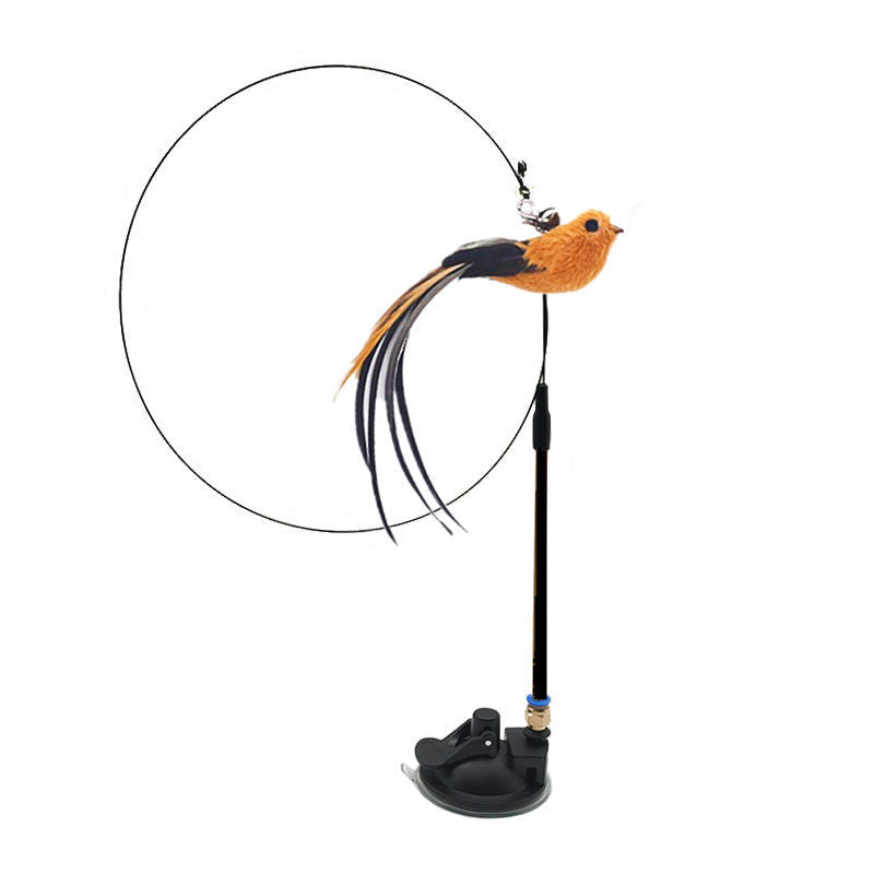 Steel Wire Feather Funny Cat Stick Long Rod Pets Fashion