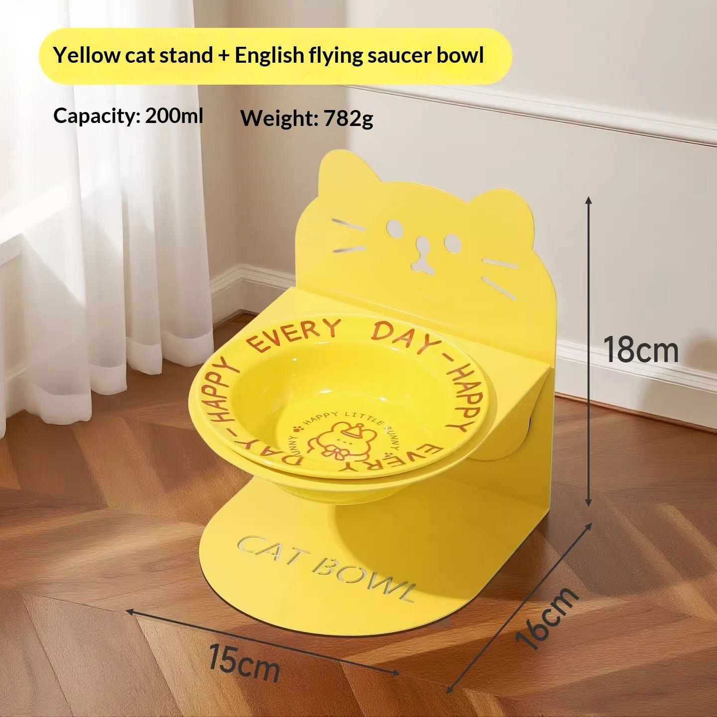 Ceramic Cat Food Cat Magnetic High-legged Cat Bowl Stand Cat Food Bowl Cervical Spine Protection Dog Bowl Pets Fashion