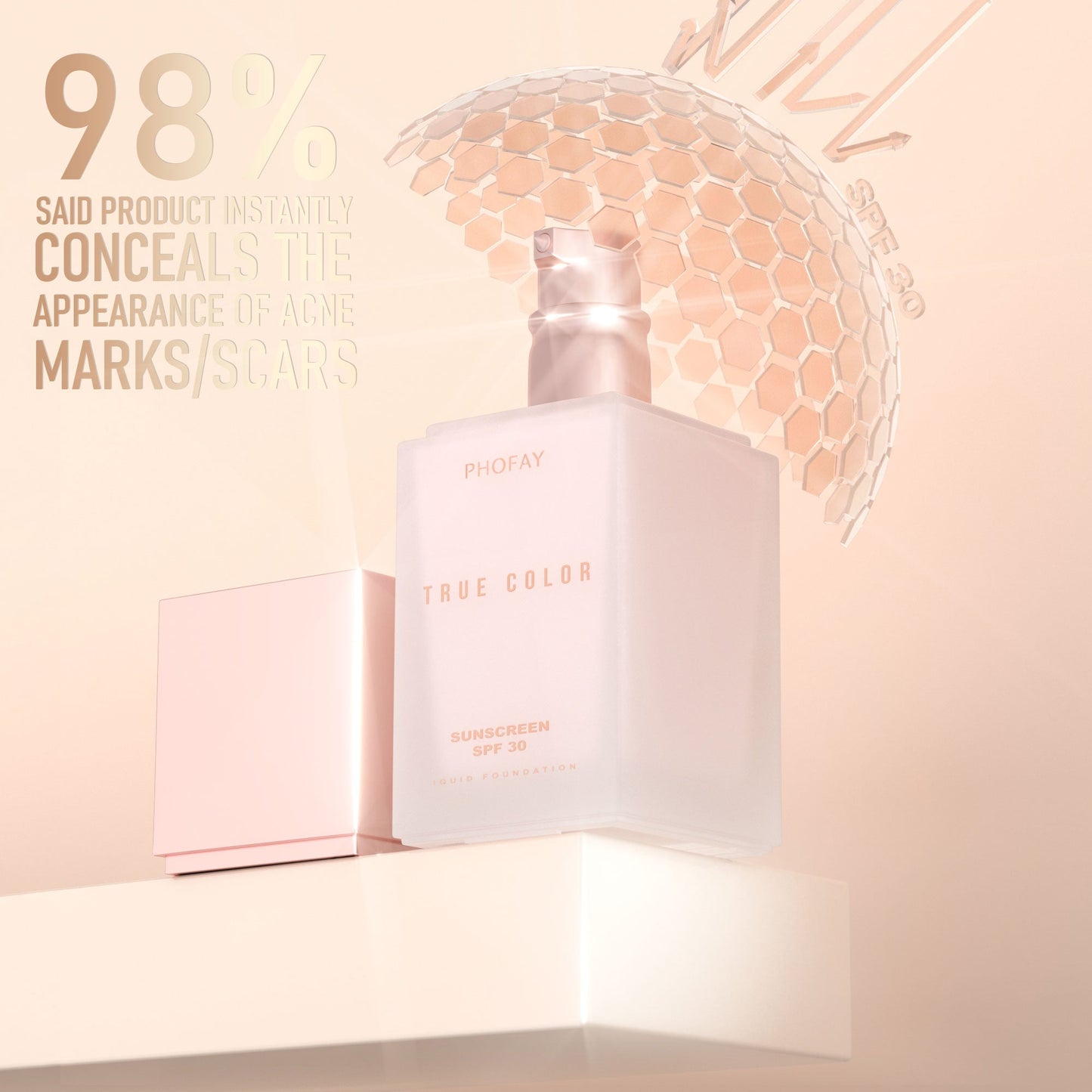 MATTE SUNSCREEN LIQUID FOUNDATION SPF 30 LadyShow.Store