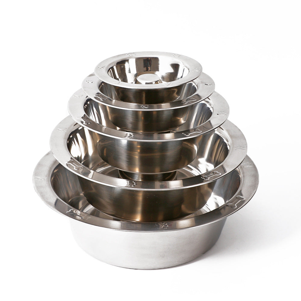 Pet Slow Food Stainless Steel Bowl And Tableware Pets Fashion