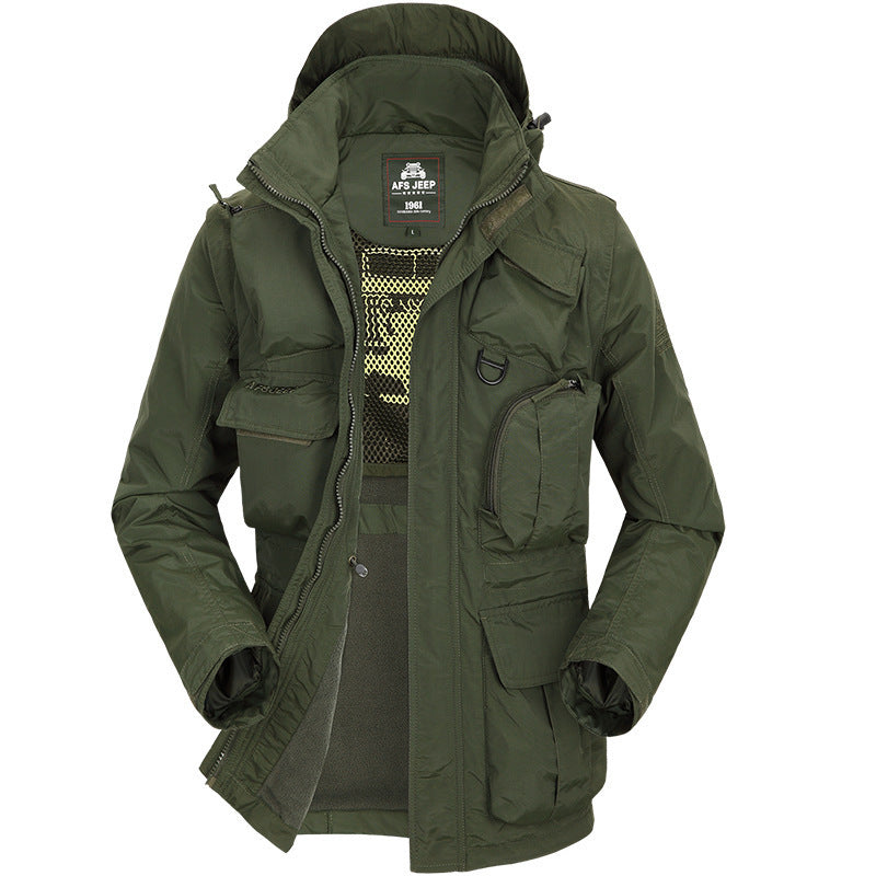 Men's Tactical Jacket with Removable Sleeves (Fall/Winter) Pi-Mart