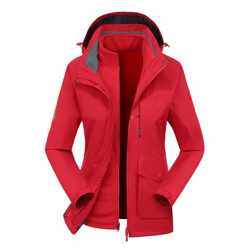 Two-piece Outdoor Mountaineering Clothing Plus Velvet Thickening Best YouTube Store