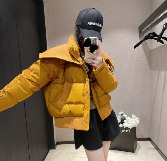 Loose Style Cotton Short Jacket for Trendy Looks Pi-Mart