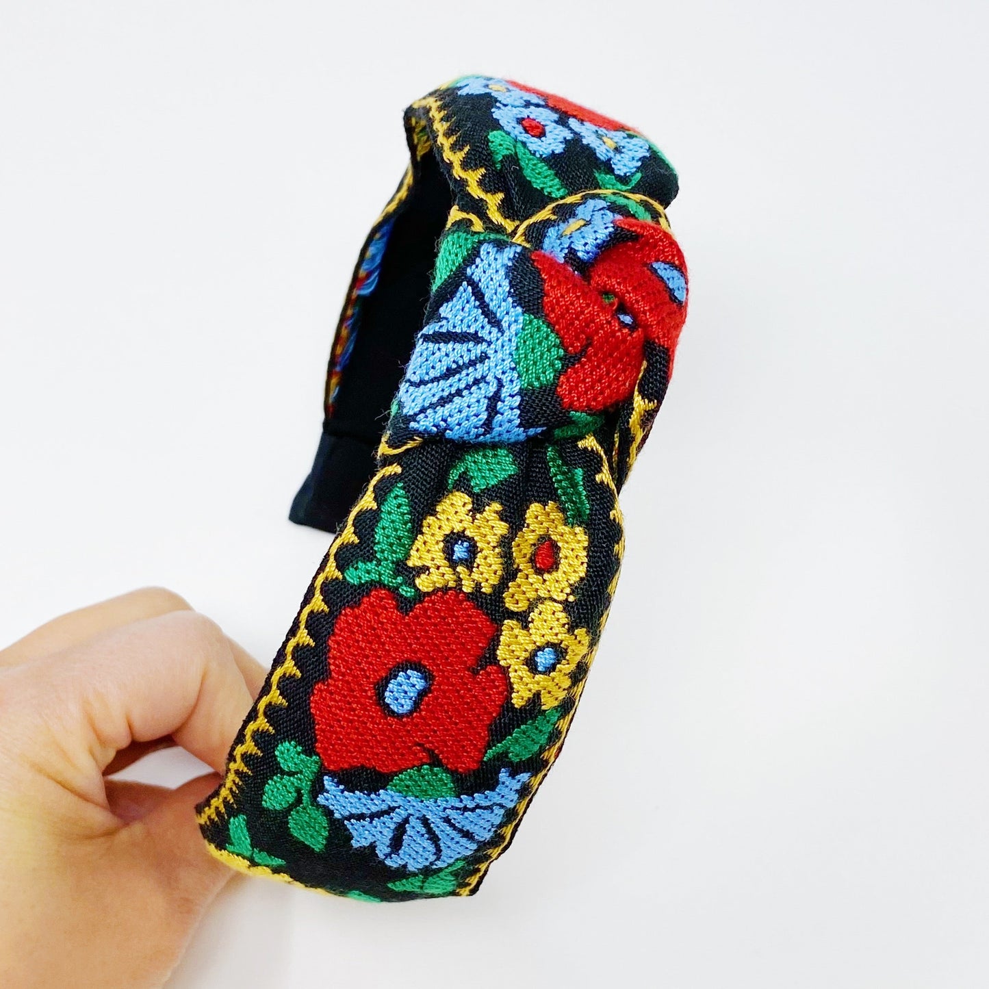 French Floral Embroidered Headband LadyShow.Store