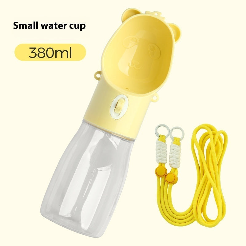 2 In 1 Portable Dog Water Bottle For Small Big Dogs Cat Outdoor Leak-proof Puppy Drinking Bowl With Food Container Pets Feeder Pet Products Pets Fashion