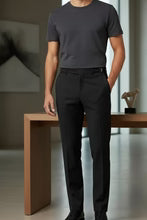 "Ethan" Black Super 150's Luxury Viscose Blend Suit Pants LuxuryLifeWay Online Store