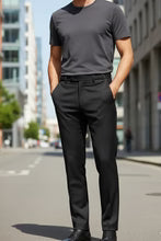 "Ethan" Black Super 150's Luxury Viscose Blend Suit Pants LuxuryLifeWay Online Store
