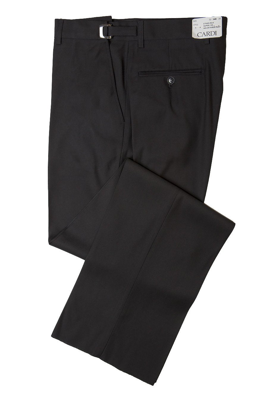 "Ethan" Black Super 150's Luxury Viscose Blend Suit Pants LuxuryLifeWay Online Store