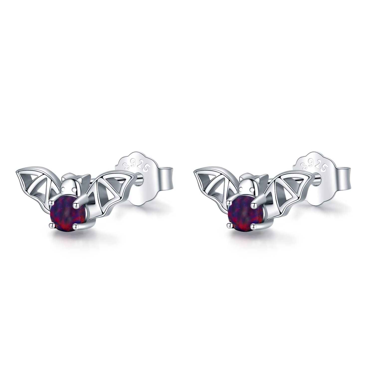 Bat Earrings 925 Sterling Silver Opal Bat Jewelry Gifts for Girls Women LadyShow.Store