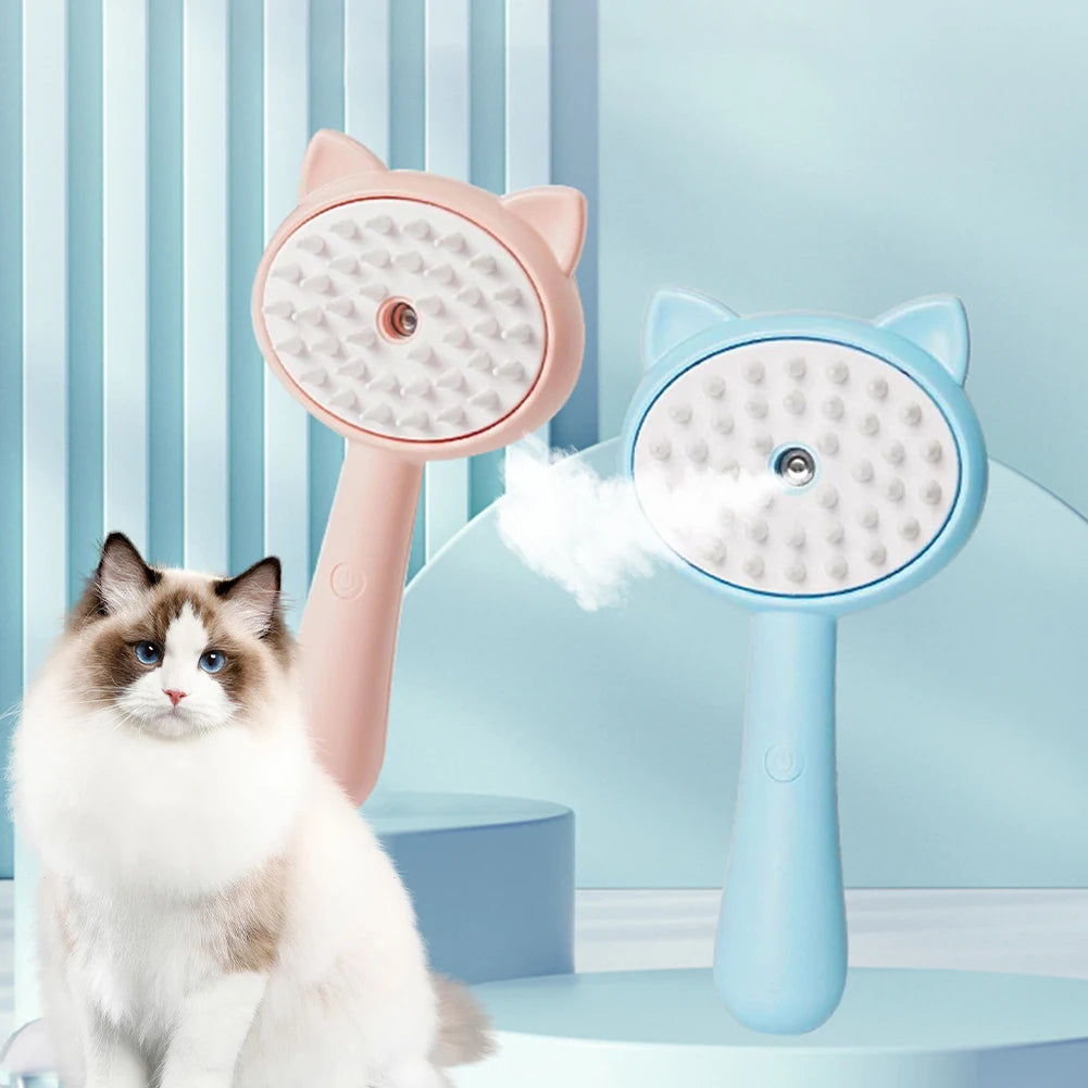 Hair Cleaning Brush With Mist Multifunctional Cat Grooming Brush Rechargeable Self Cleaning Slicker Brush For Pets Dogs & Catsb Pet Products Pets Fashion