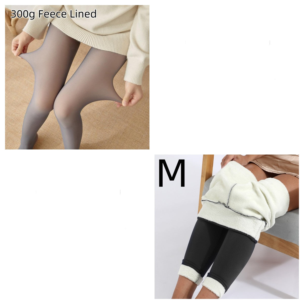 Fleece-lined Thickened Sheer Tights Leggings Transparent One-piece Pantyhose Superb Fleshcolor Pantynose NorixaFashion.com