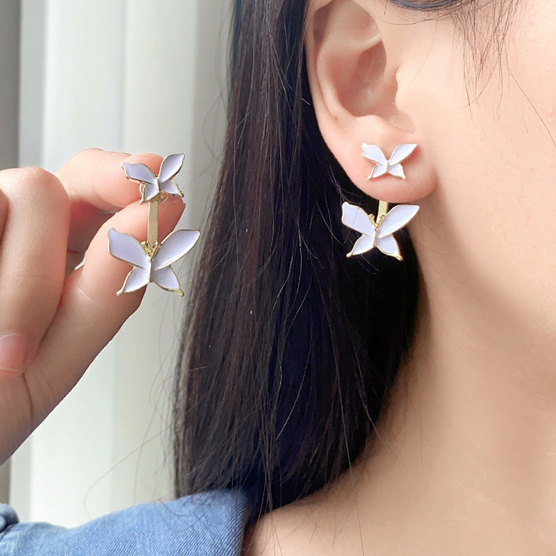 S925 Silver Needle Butterfly Earrings LadyShow.Store