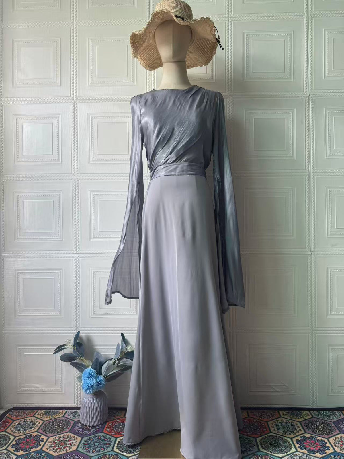 Polyester Long Sleeve Dress Dress Women NorixaFashion.com