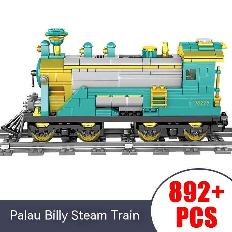 Electric Rail Train Model Children Education Small Particles Assembled Building Block Toys LuxuryLifeWay Online Store
