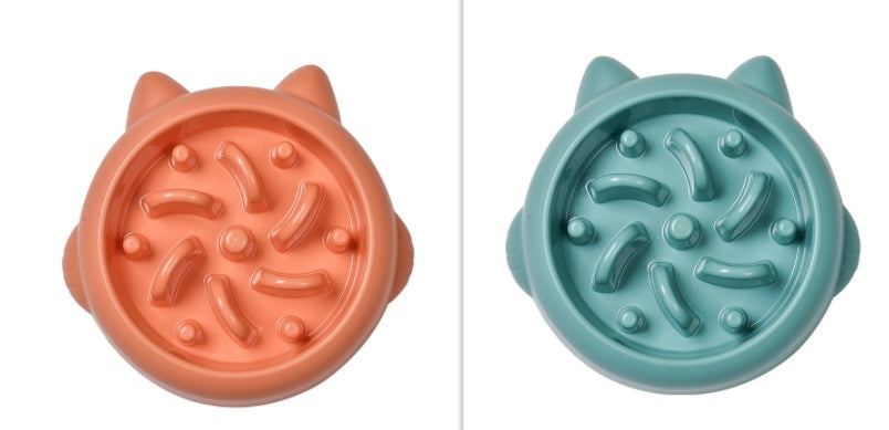 Pet Dog Cat Slow Feeder Bowls Anti Choking Slow Feeder Dish Bowl Home Dog Eating Plate Anti Gulping Bowl Supplies Pets Fashion