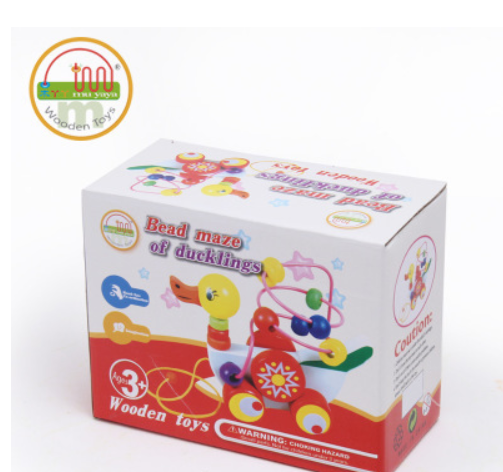 Wooden Duck Pull Toy with Beads for Early Learning LuxuryLifeWay Online Store