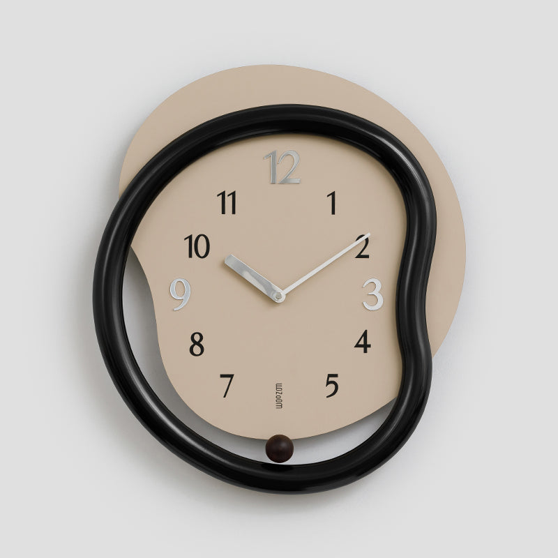 Creative Simple Punch-free Living Room Wall Clock PearlNestDecor.com