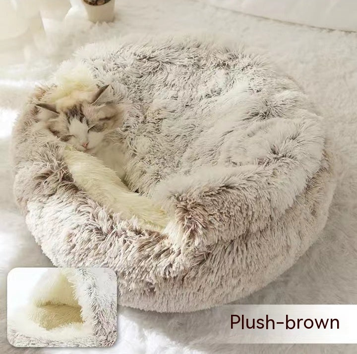 2-in-1 Plush Pet Bed Pets Fashion