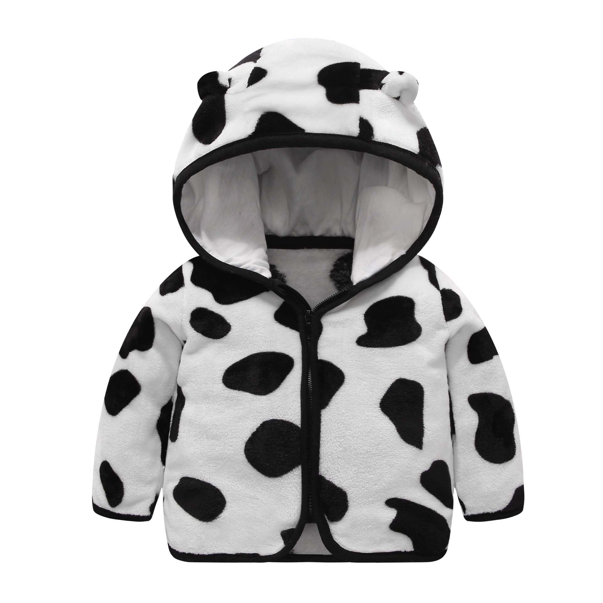 Children's Hooded Coral Fleece Padded Jacket Pi-Mart