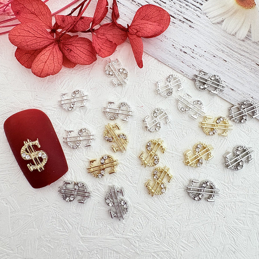 Gold-foil Symbol Alloy Nail Art Accessories LadyShow.Store