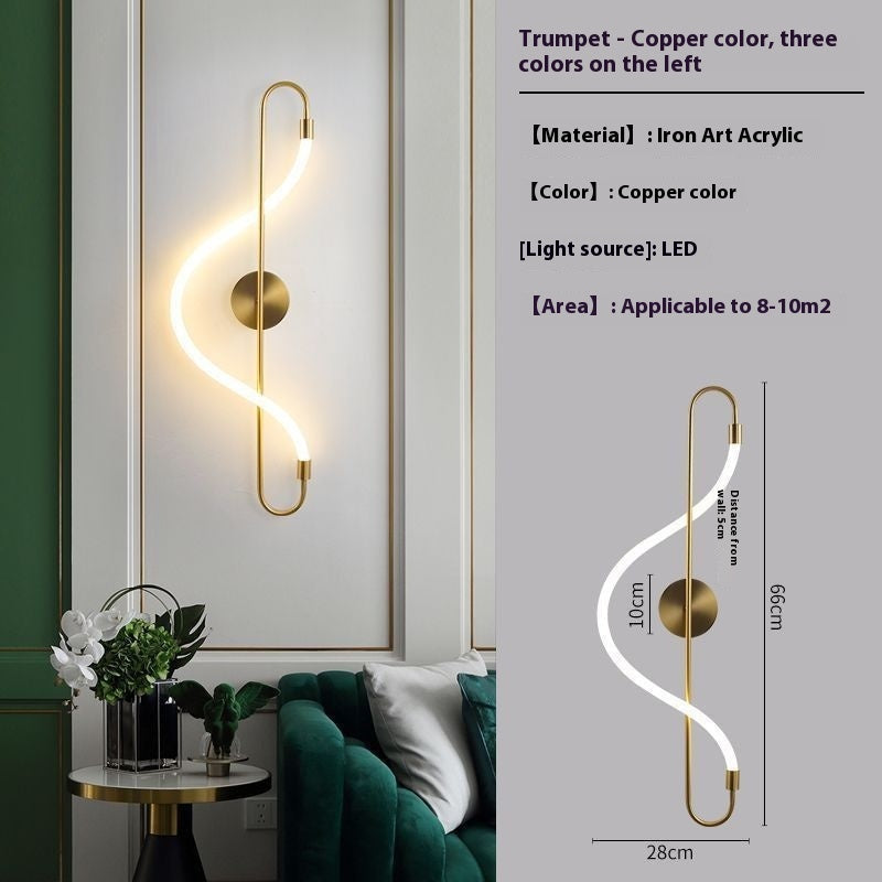 Living Room Background Bedroom Bedside Creative Wall Lamp PearlNestDecor.com