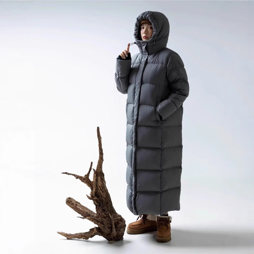 Down Jacket Goose Down Outdoor Thickened Ultra-long Coat