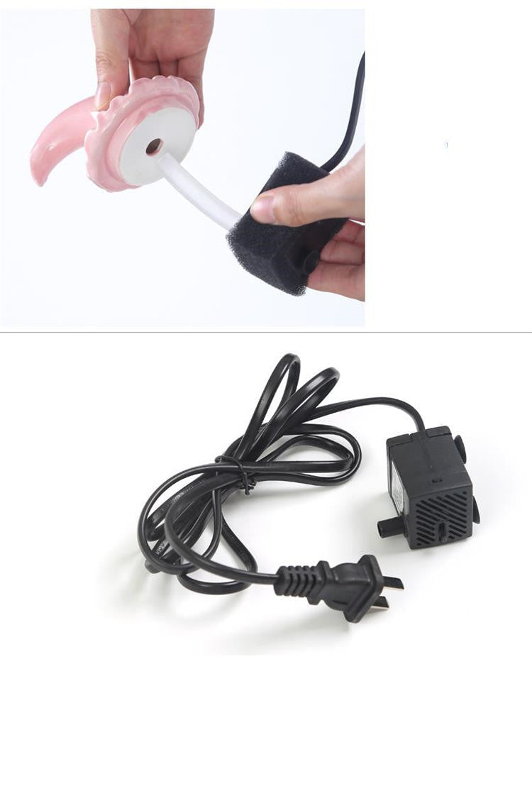Cat Water Dispenser Ceramic Automatic Circulating Feeding Without Current Movement Pets Fashion