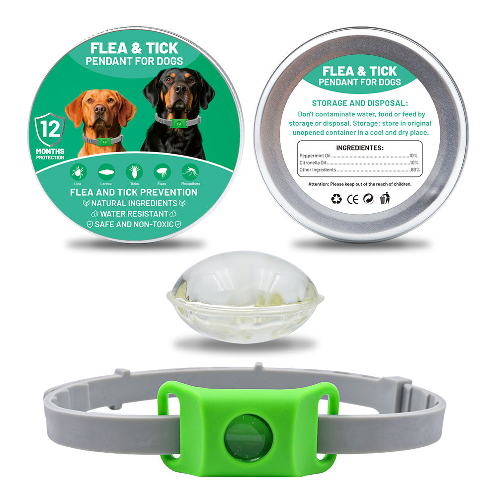 Pet Insect Repellent Button Collar Capsule Suit Pets Fashion