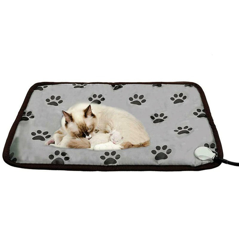 Pet Heating Pad For Dog Cat Heat Mat Indoor Electric Waterproof Dog Heated Pad With Chew Resistant Cord Winter Pet Blanket Warmer Pets Fashion