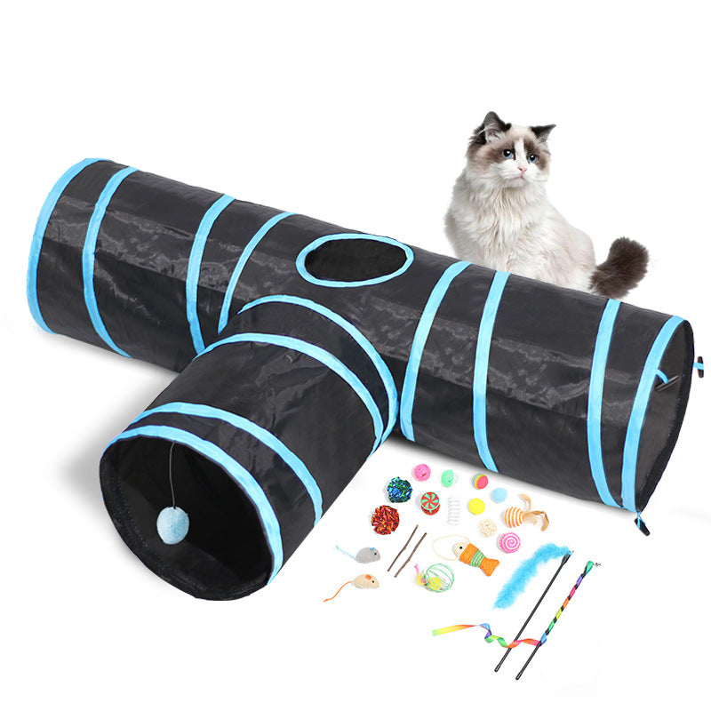 New Cat Tunnel Foldable Pet Climbing Path Cat Toys Pets Fashion